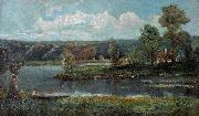 unknow artist Landscape with river oil painting picture wholesale